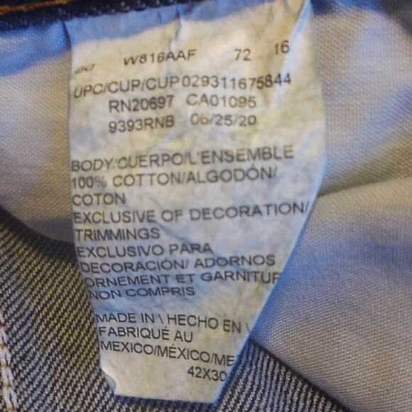 Dickies Straight Cotton Denim Blue Jeans 42X30 - Picture 5 of 8